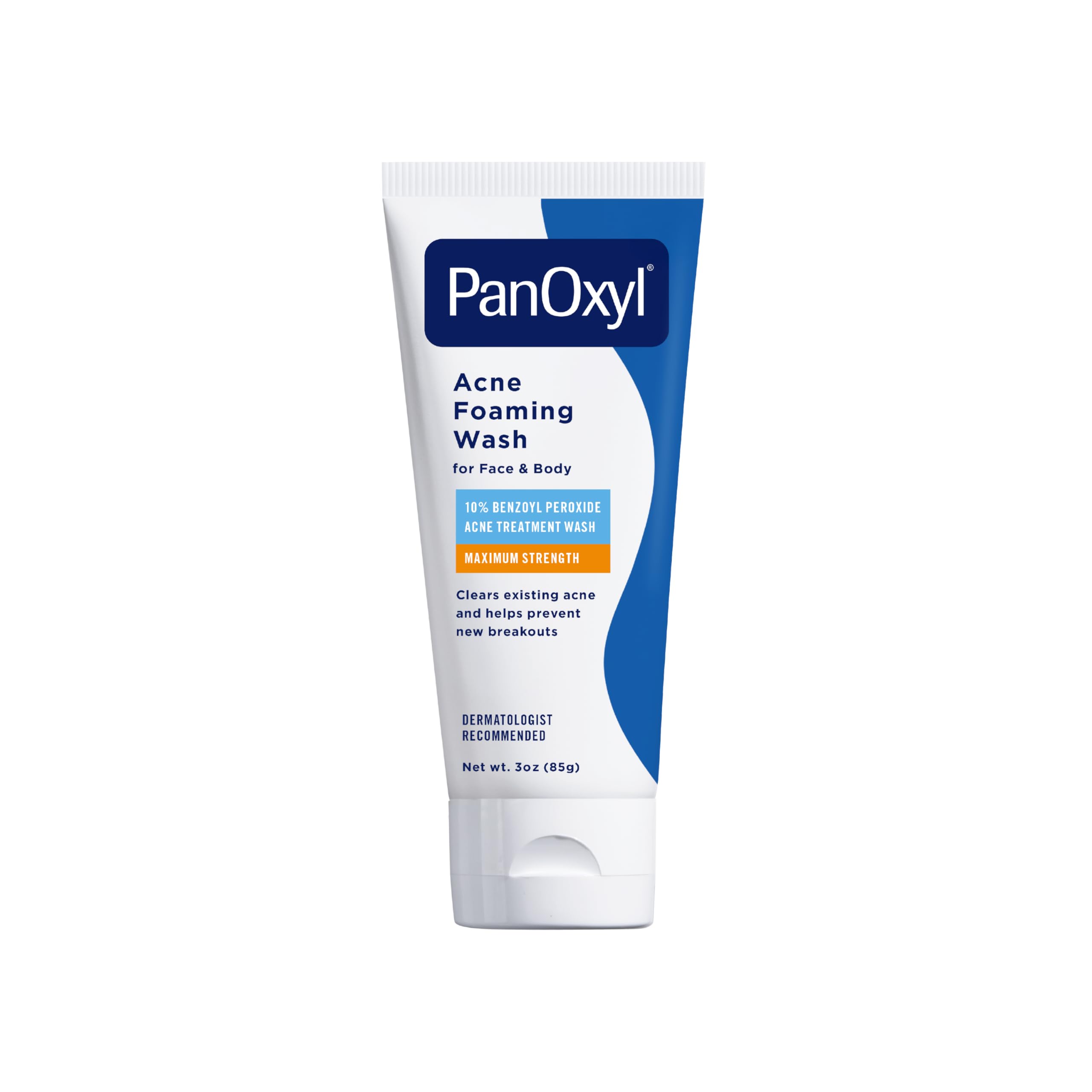 PanOxyl Acne Foaming Wash, 10% Benzoyl Peroxide, For Face & Body, 3 oz