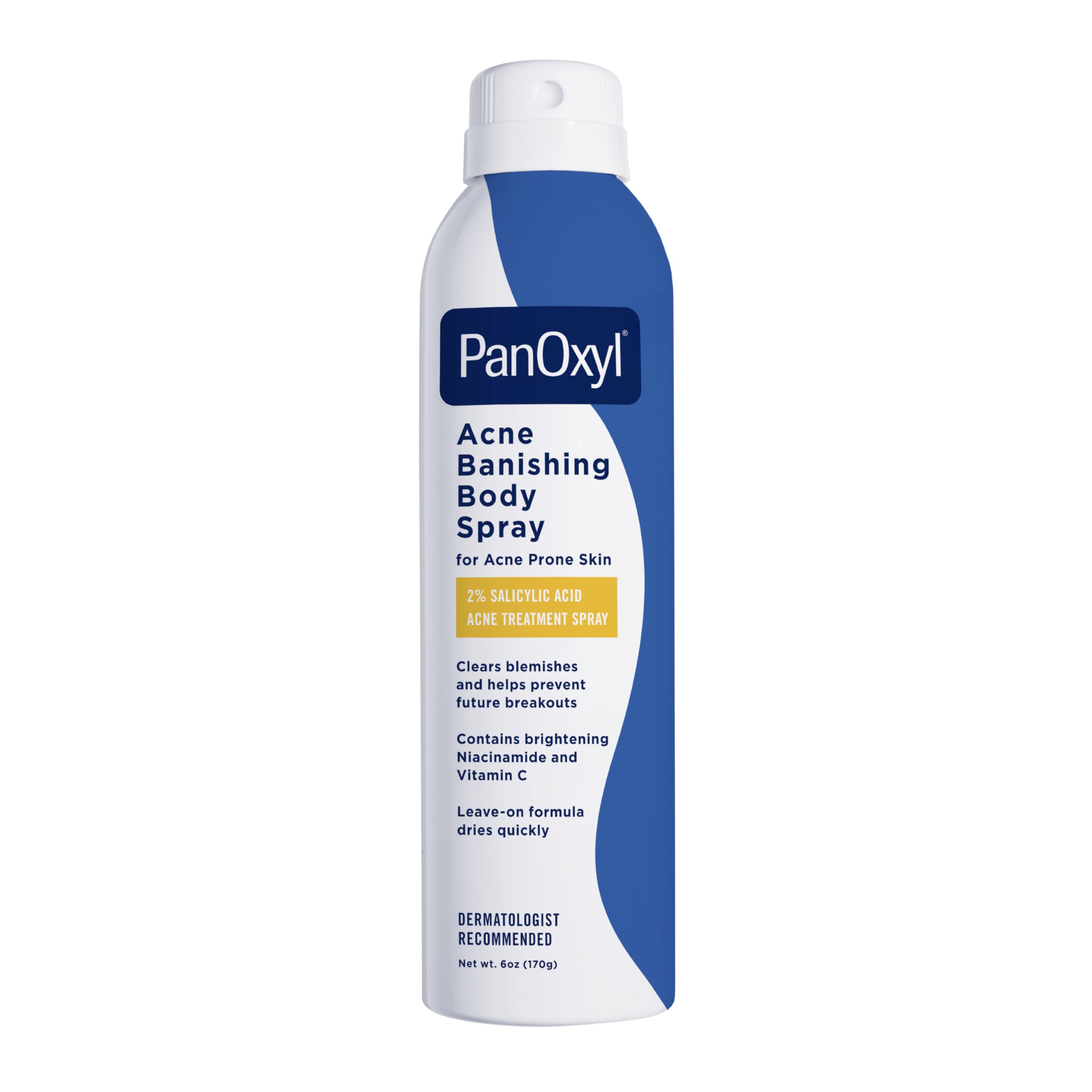 PanOxyl Acne Banishing Body Spray, 2% Salicylic Acid, For Body, 6 oz